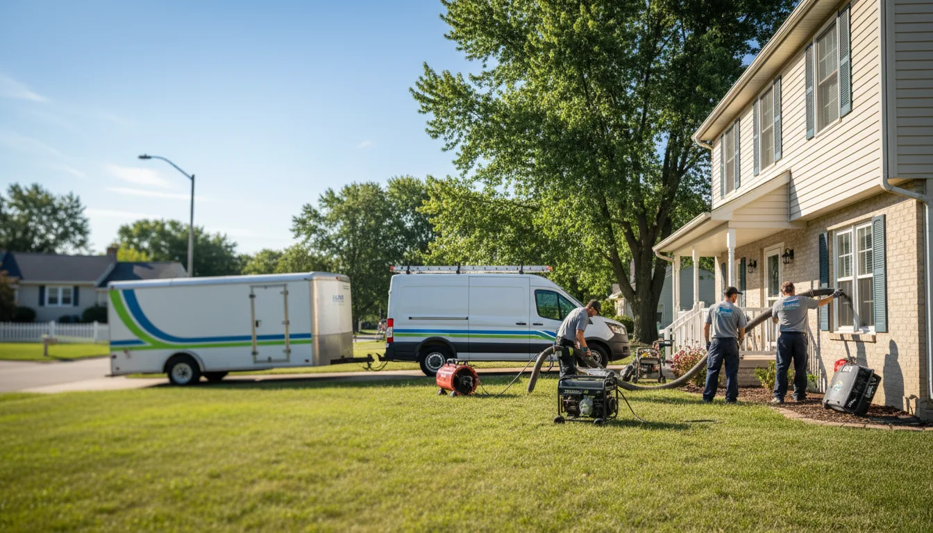 Flooded Basement Restoration And Cleanup With Repair in Dunlap, IA near me